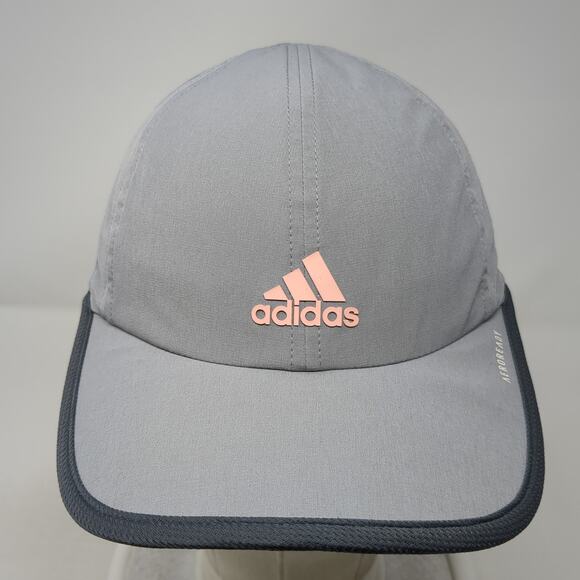 Adidas Aeroready Baseball Cap Gray One Size Adjustable Breathable Mesh 6 Panel - Picture 2 of 9